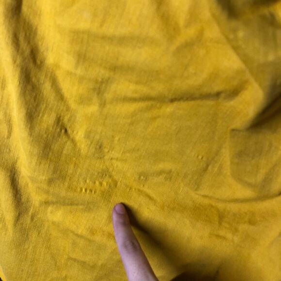 Jonathan Simkhai One Shoulder Dress Asymmetric Denim Sheath Yellow Size 8 - Picture 10 of 12